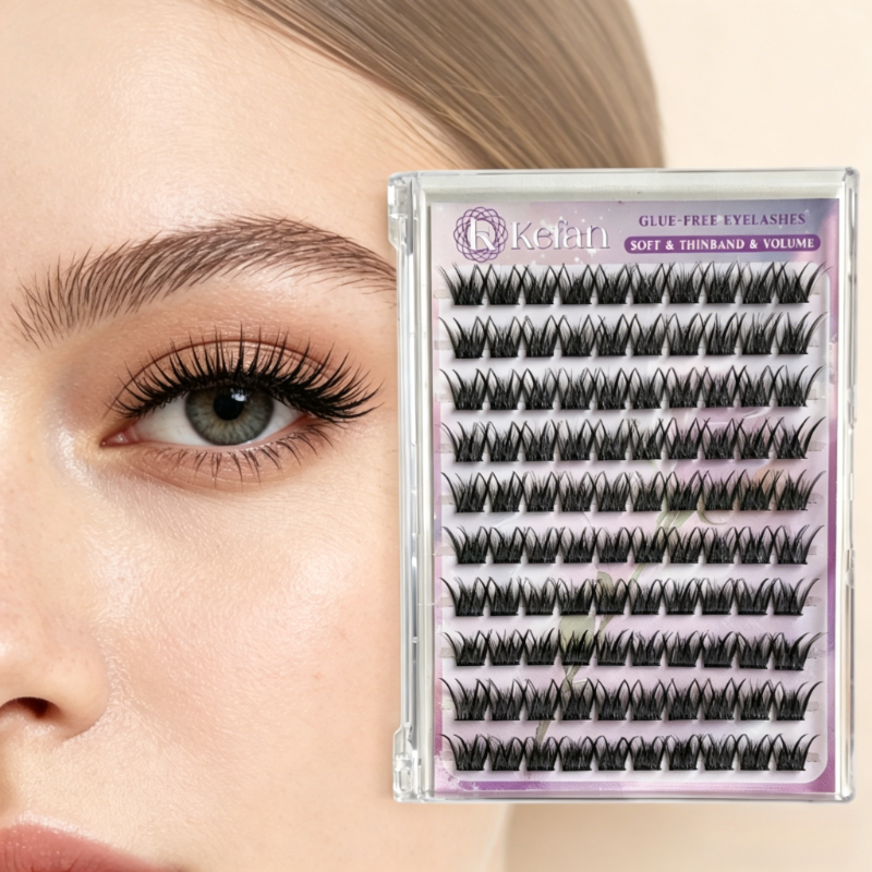 Wholesale Reusable Self Adhesive Eyelashes Natural Look Daily Makeup Fake Lashes