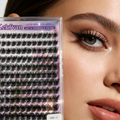 Wholesale No-Glue False Eyelashes, Sweatproof & Waterproof, Long-Lasting Self-Adhesive Segmented Natural Faux Lashes