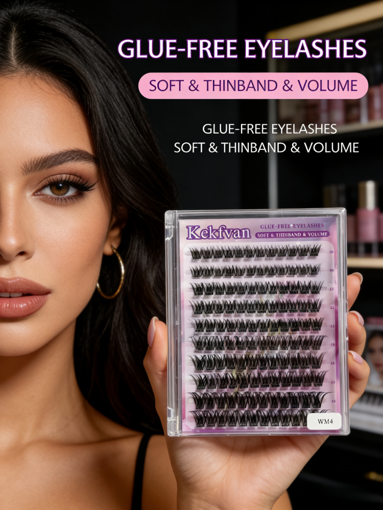 Wholesale Reusable Self Adhesive Eyelashes Natural Look Daily Makeup Fake Lashes