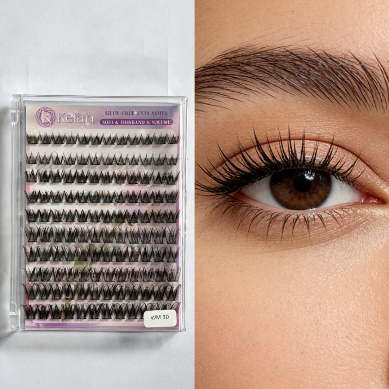 Wholesale Reusable Self Adhesive Eyelashes Natural Look Daily Makeup Fake Lashes