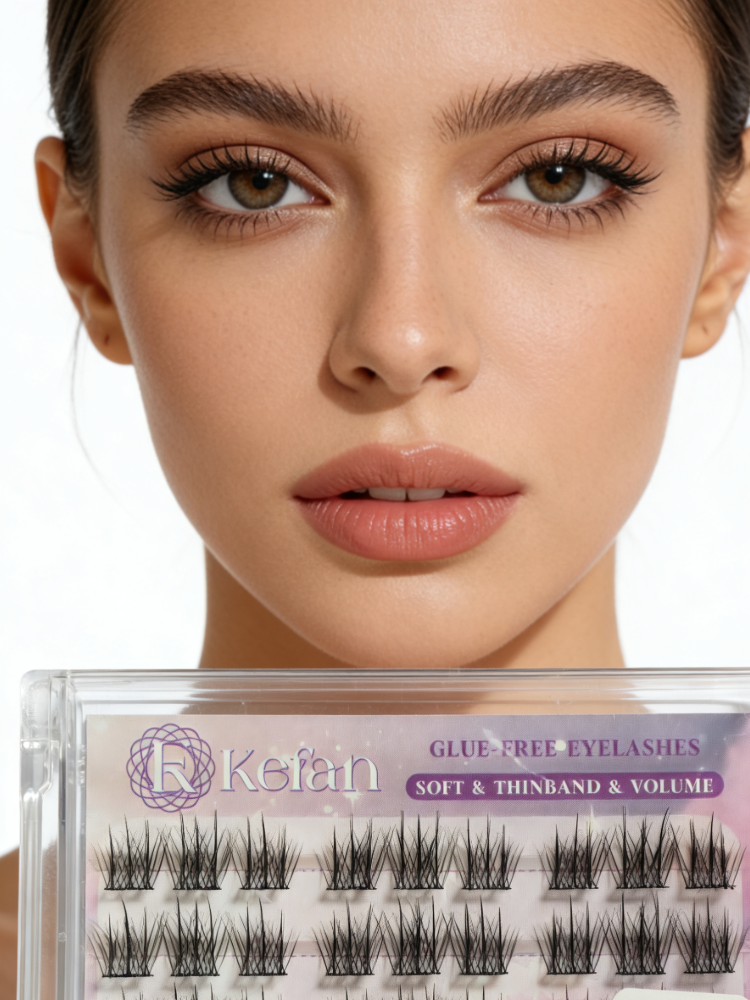 Wholesale Reusable Self Adhesive Eyelashes Natural Look Daily Makeup Fake Lashes