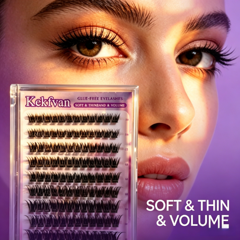Wholesale Reusable Self Adhesive Eyelashes Natural Look Daily Makeup Fake Lashes