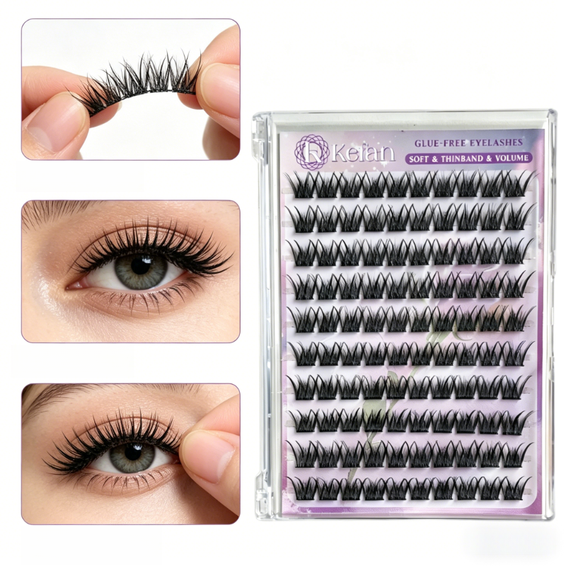 Wholesale Reusable Self Adhesive Eyelashes Natural Look Daily Makeup Fake Lashes