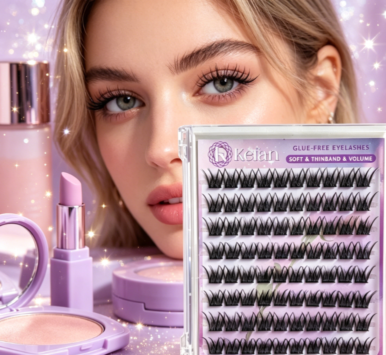 Wholesale Reusable Self Adhesive Eyelashes Natural Look Daily Makeup Fake Lashes