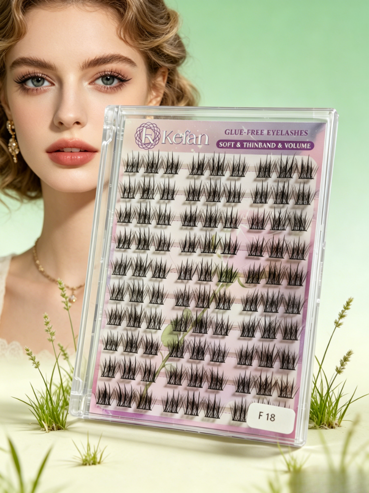 Wholesale Reusable Self Adhesive Eyelashes Natural Look Daily Makeup Fake Lashes