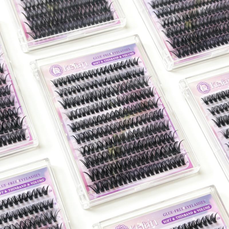Wholesale Reusable Self Adhesive Eyelashes Natural Look Daily Makeup Fake Lashes