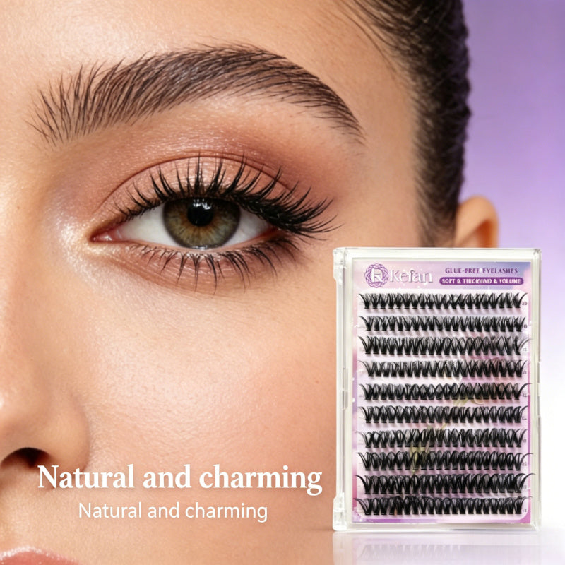 Wholesale Reusable Self Adhesive Eyelashes Natural Look Daily Makeup Fake Lashes