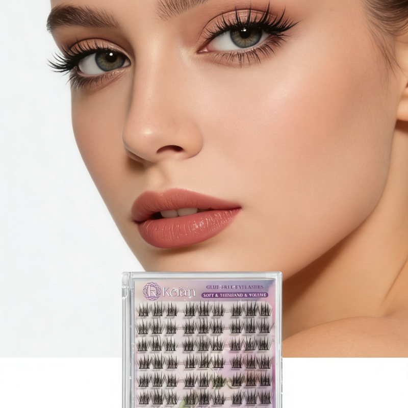Wholesale Reusable Self Adhesive Eyelashes Natural Look Daily Makeup Fake Lashes