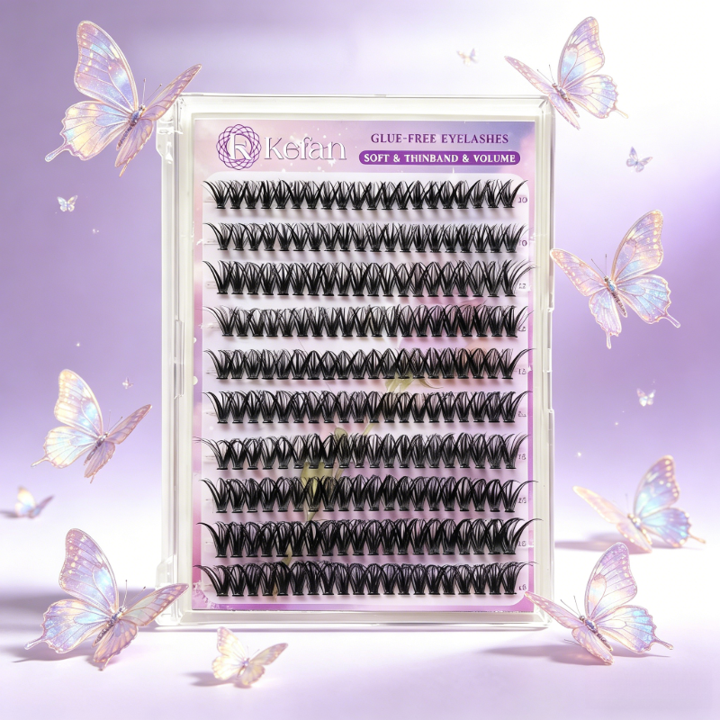 Wholesale Reusable Self Adhesive Eyelashes Natural Look Daily Makeup Fake Lashes