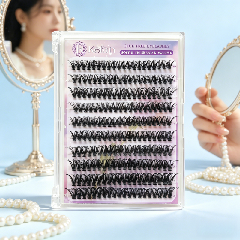 Wholesale Reusable Self Adhesive Eyelashes Natural Look Daily Makeup Fake Lashes